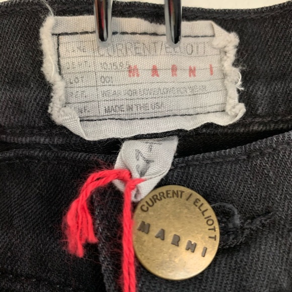 NWT Current Elliott x Marni Pearl print jeans 27 - Picture 4 of 6